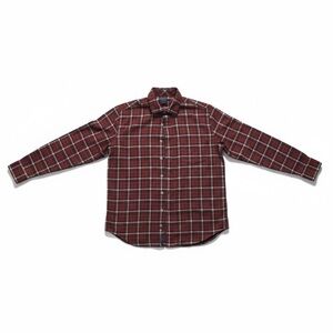 Cole Haan Grand.OS Plaid Button Up Shirt Men’s Large Red Flannel Casual
